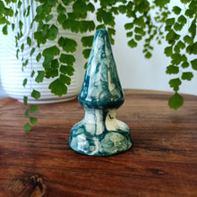 Load image into Gallery viewer, Small Cone Butt Plug - Morgan - Dark Green tie-dye