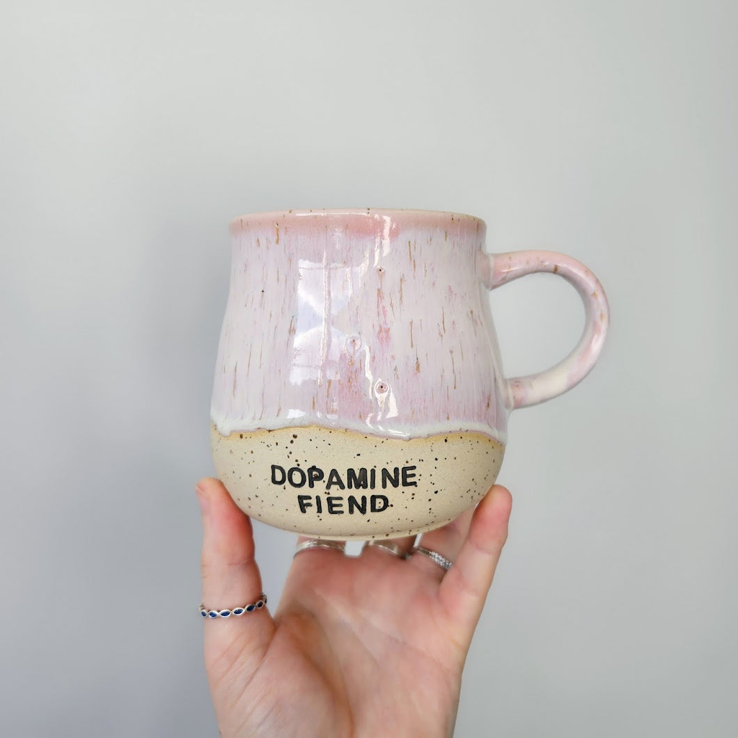 Dopamine Fiend Mug -  dynamic pink
