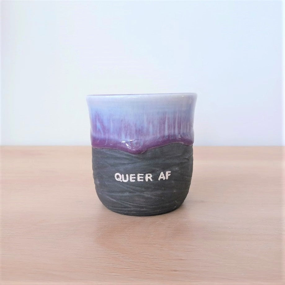 Queer AF Textured Tumbler