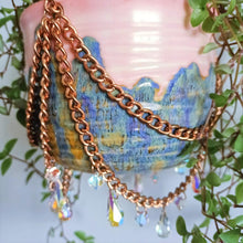 Load image into Gallery viewer, Hanging Chain &amp; Crystal Pot - Russet River
