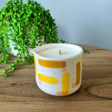 Load image into Gallery viewer, Hit The Spot Mustard/Yellow Massage Candle
